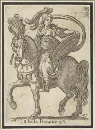 La bella Doralice (Die schöne Doralice, aus der Serie von acht Personen aus Ariosts Orlando Furioso)