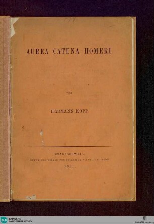 Aurea catena Homeri