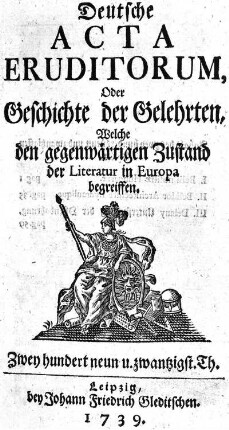 Zwey hundert neun u. zwantzigst. Th.