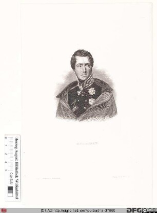 Bildnis August Wilhelm Anton Gneisenau (1814 Graf) Neidhardt von