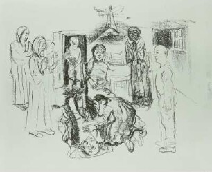 Illustration zu Berthold Brechte 'Die Gewehre der Frau Carrar'
