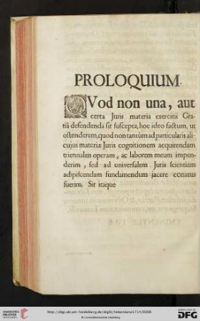 Proloquium
