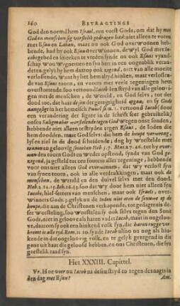 Het XXXIII. Capittel