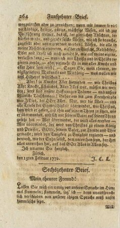 Sechszehnter Brief.