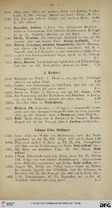 Johann Elias Ridinger (Nr. 1359-1371)