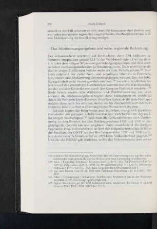 Das Abstimmungsergebnis und seine regionale Bedeutung