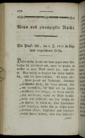 Neun und zwanzigste Nacht.