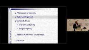 6th HLF – Laureate Lectures: Autonomous Systems – A Rigorous Architectural Characterization