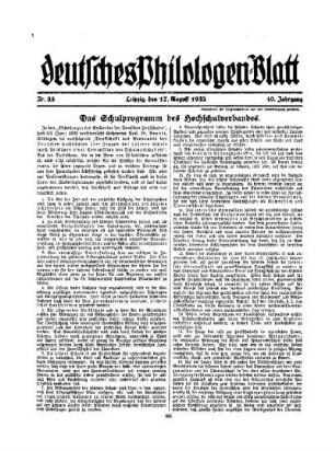 Das Schulprogramm des Hochschulverbandes