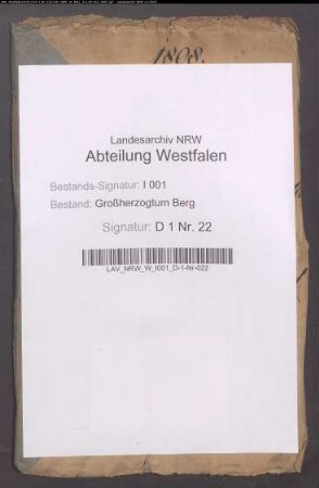 Domänenetats der Renteien Lengerich und Bawinkel