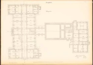 Lehrerseminar, Peiskretscham: Grundriss KG 1:100