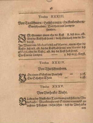 Titulus XXXIV. Von Thielschneidern.