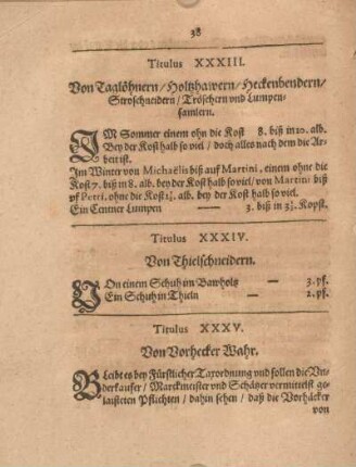 Titulus XXXIV. Von Thielschneidern.