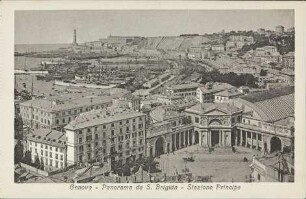 Genova – Panorama da S. Brigida – Stazione Principe
