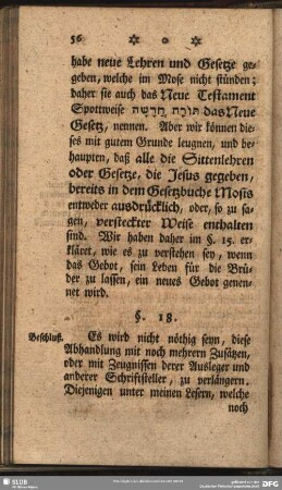 §. 18. Beschluß
