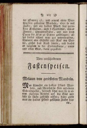 Von verschiedenen Fastenspeisen.