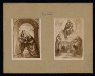 Uffizien, Florenz / Vatikanische Museen (Apostolischer Palast), Rom: Heimsuchung von Mariotto Marinelli in den Uffizien und Madonna von Foligno von Raffael in den Vatikanischen Museen