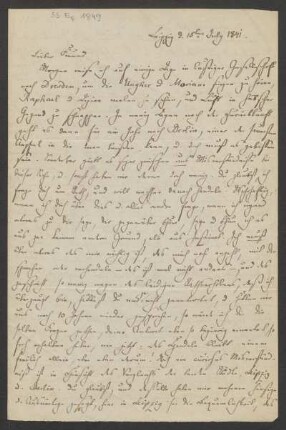 Brief an Karl Klingemann : 15.07.1841