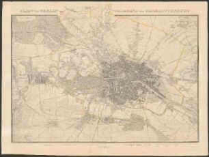 Plan von Berlin und Umgegend bis Charlottenburg