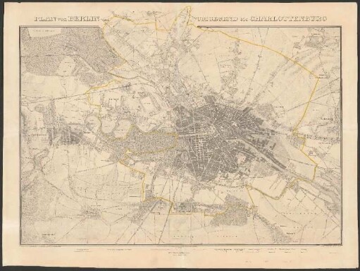 Plan von Berlin und Umgegend bis Charlottenburg