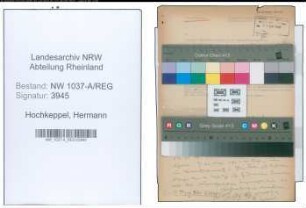 Entnazifizierung Hermann Hochkeppel , geb. 00.00.0000 ()