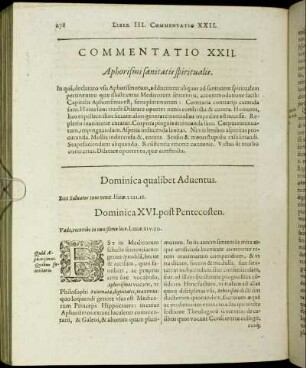 Commentatio XXII. Aphorismi sanitatis spiritualis.