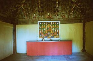 Bild in einem buddhistischen Tempel