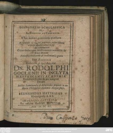 Disputatio Scholastica De Abstracto Et Concreto & hac maxime controversa quaestione An Essentiales tu logu Dei proprietates, realiter Humanae a Christo assumptae naturae in sese sint Communicatae?