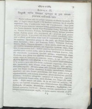 Regvla II. Singula verba scienter apteque et pro rerum pondere reddenda sunt.