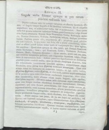 Regvla II. Singula verba scienter apteque et pro rerum pondere reddenda sunt.