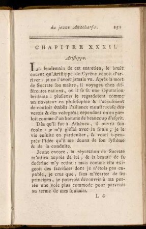 Chapitre XXXII. Aristippe.
