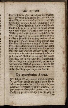 Die gerechtfertigte Tochter.