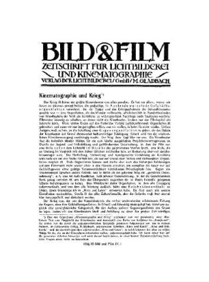 Kinematographie und Krieg