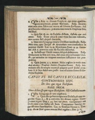 Caput VI. De Capite Ecclesiae.
