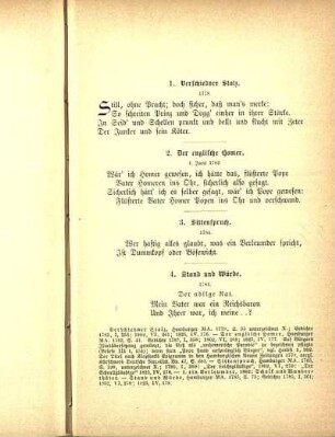 1. Verschiedner Stolz.