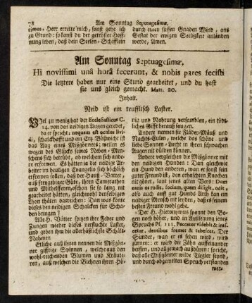 78-104, Am Sonntag Septuagesimae. Sexagesimae. Quinquagesimae