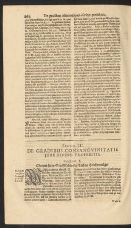 Sectio III. De Gradibus Consangvinitatis Jure Divino Prohibitis.