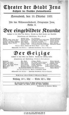 Der eingebildete Kranke