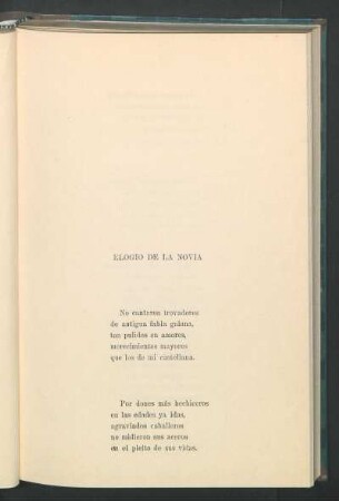 Elogio de la novia