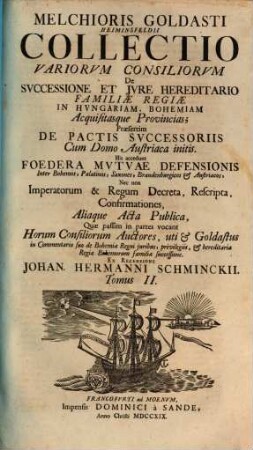 Commentarii de regni Bohemiae incorporatarumque provinciarum iuribus ac privilegiis, 2