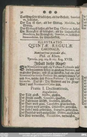 Illustratio Quintae Regulae Cardinalis.