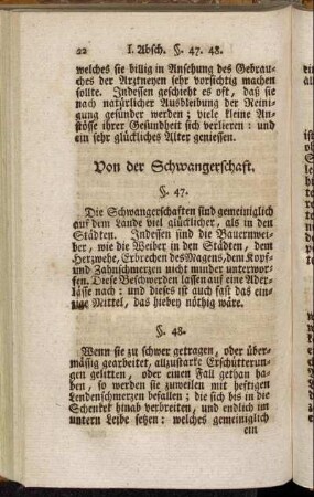 Von der Schwangerschaft.
