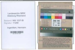 Entnazifizierung Hermann Ingenillem , geb. 28.01.1898 (Lehrer)
