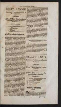 Relatio LXXIX.