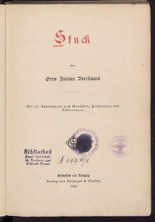 Stuck : mit 157 Abbildungen nach Gemälden, Zeichnungen und Radierungen