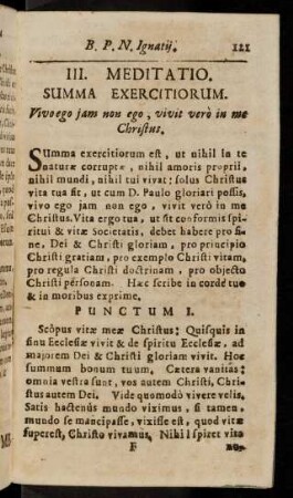 121-125, III. Meditatio