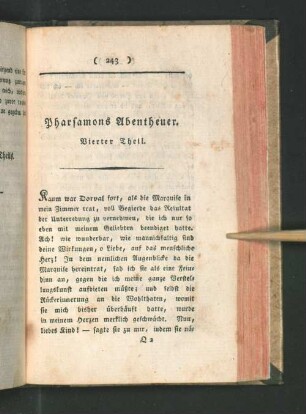 Vierter Theil.