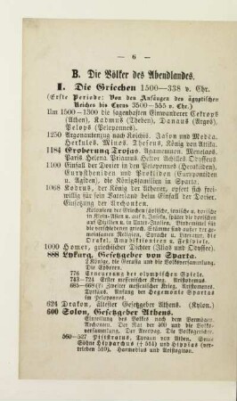B. Die Völker des Abendlandes