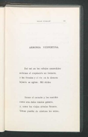 Armonía vespertina