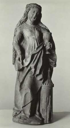Heilige Barbara, von einem Altarschrein aus Krummenhennersdorf